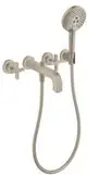 AXOR-HG-AXOR-Citterio-3-Loch-Wannenarmatur-Unterputz-fuer-Wandmontage-mit-Kreuzgriffen-und-Rosetten-Brushed-Nickel-39447820 gallery number 1